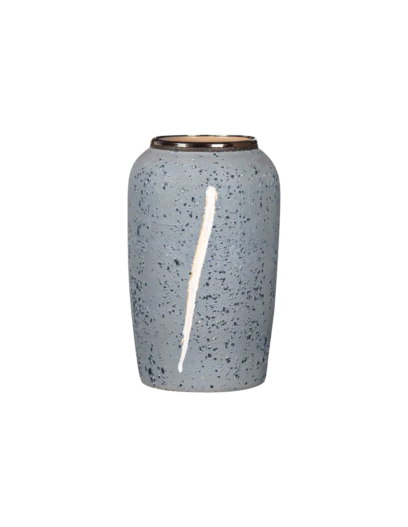 SOGA 30x19cm Grey Medium Ceramic Flower Vase Elegant Living Room Home Decor