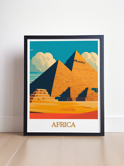 Africa Artwork - Pyramids of Giza Living Room Decor - Africa Ideal Home Decor