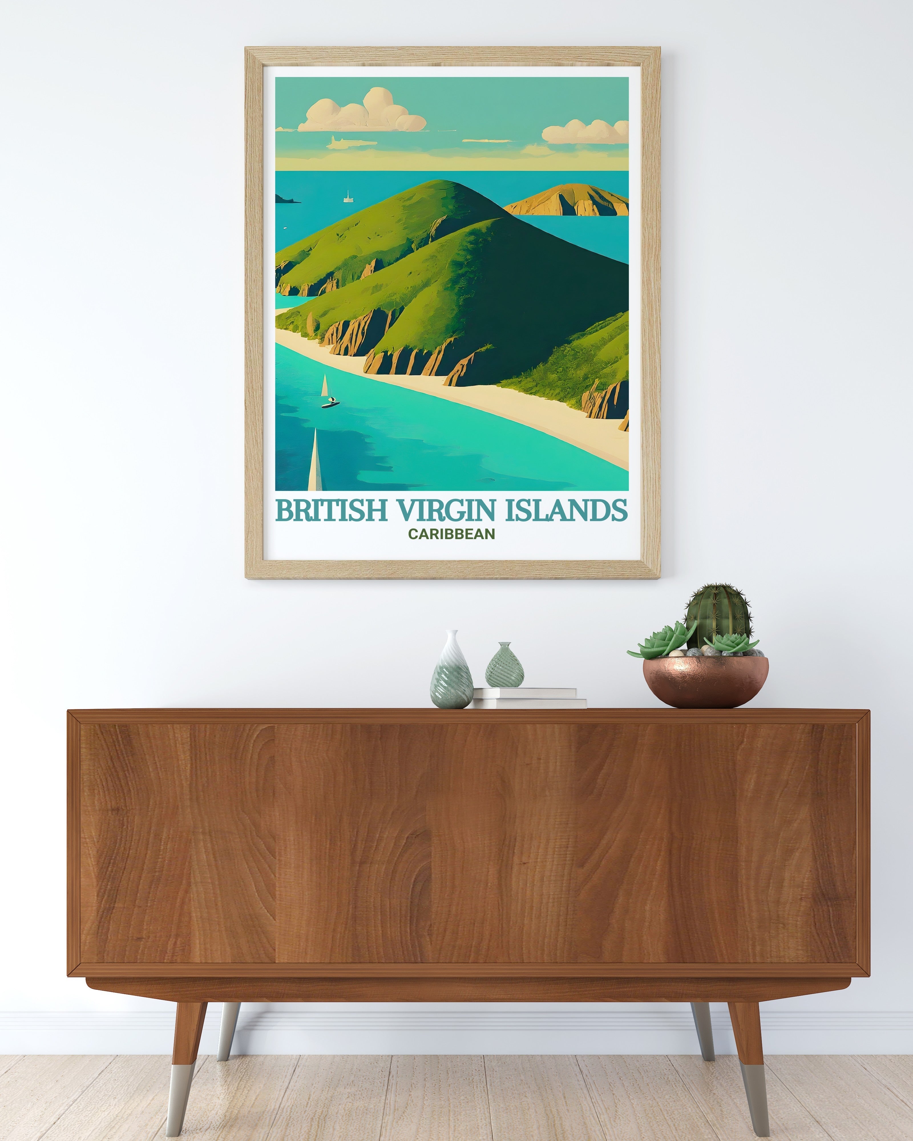 British Virgin Islands  Art - Norman Island  Home Decor - Caribbean  Living Room Decor