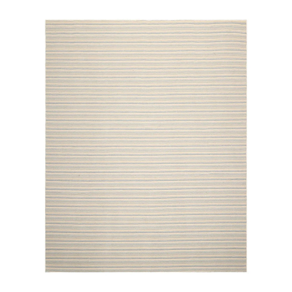 LoomBloom Multi Sizes Ivory Hand Woven Contemporary Striped 100% New Zealand Wool Oriental Area Rug