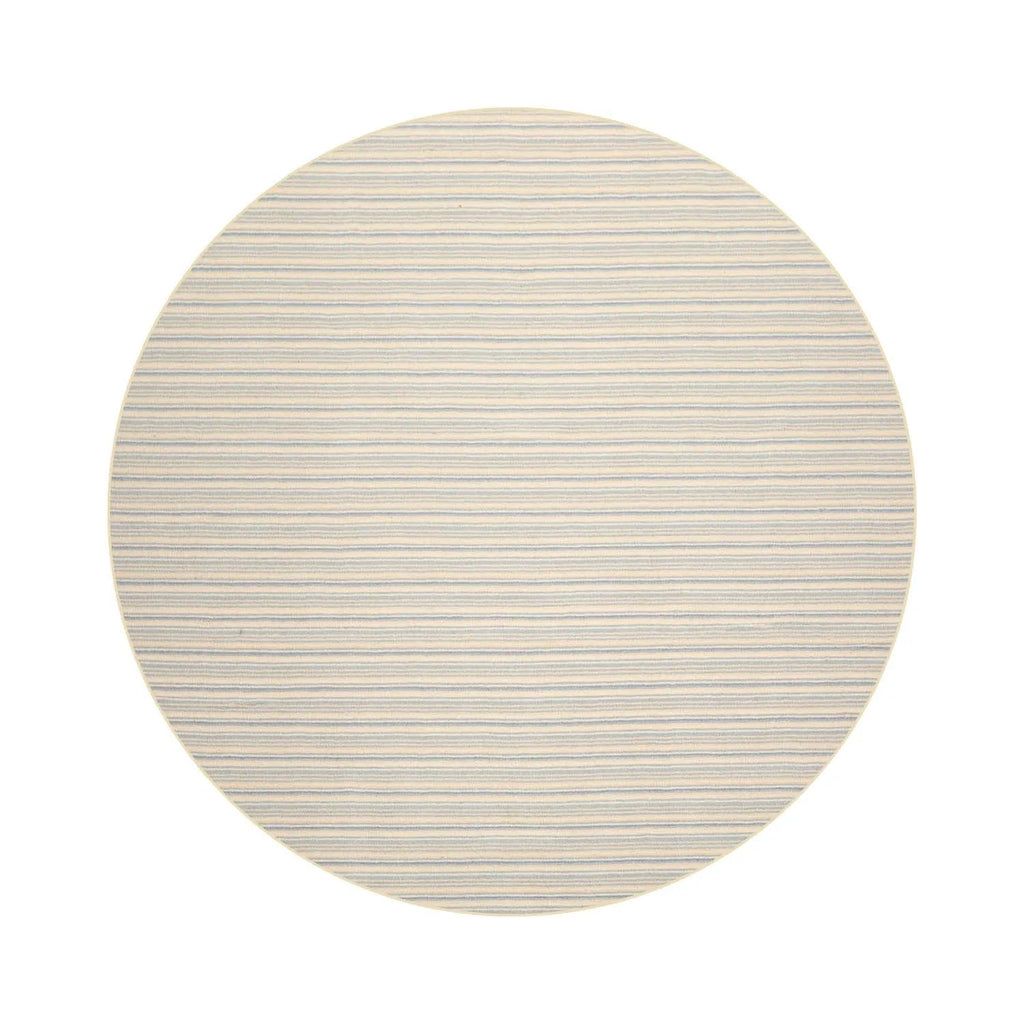 LoomBloom Multi Sizes Ivory Hand Woven Contemporary Striped 100% New Zealand Wool Oriental Area Rug