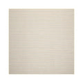 LoomBloom Multi Sizes Ivory Hand Woven Contemporary Striped 100% New Zealand Wool Oriental Area Rug