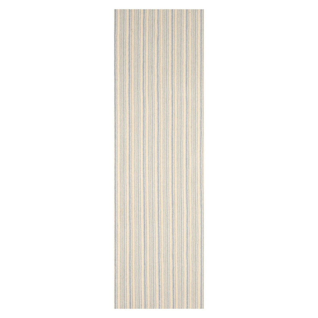 LoomBloom Multi Sizes Ivory Hand Woven Contemporary Striped 100% New Zealand Wool Oriental Area Rug