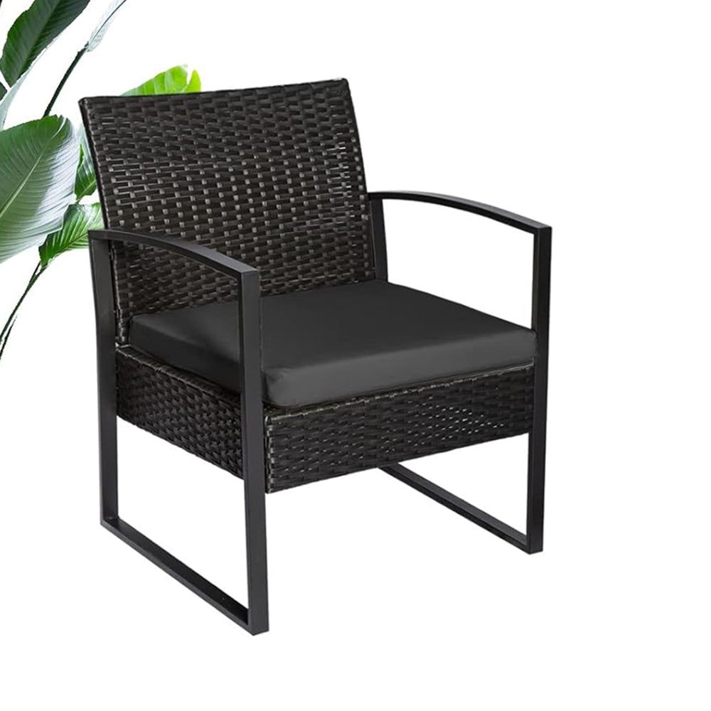 2-seater outdoor furniture set with coffee table