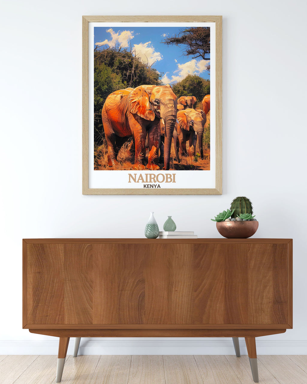 Nairobi Travel Posters - David Sheldrick Wildlife Trust Ideal Home Decor - Kenya Living Room Decor