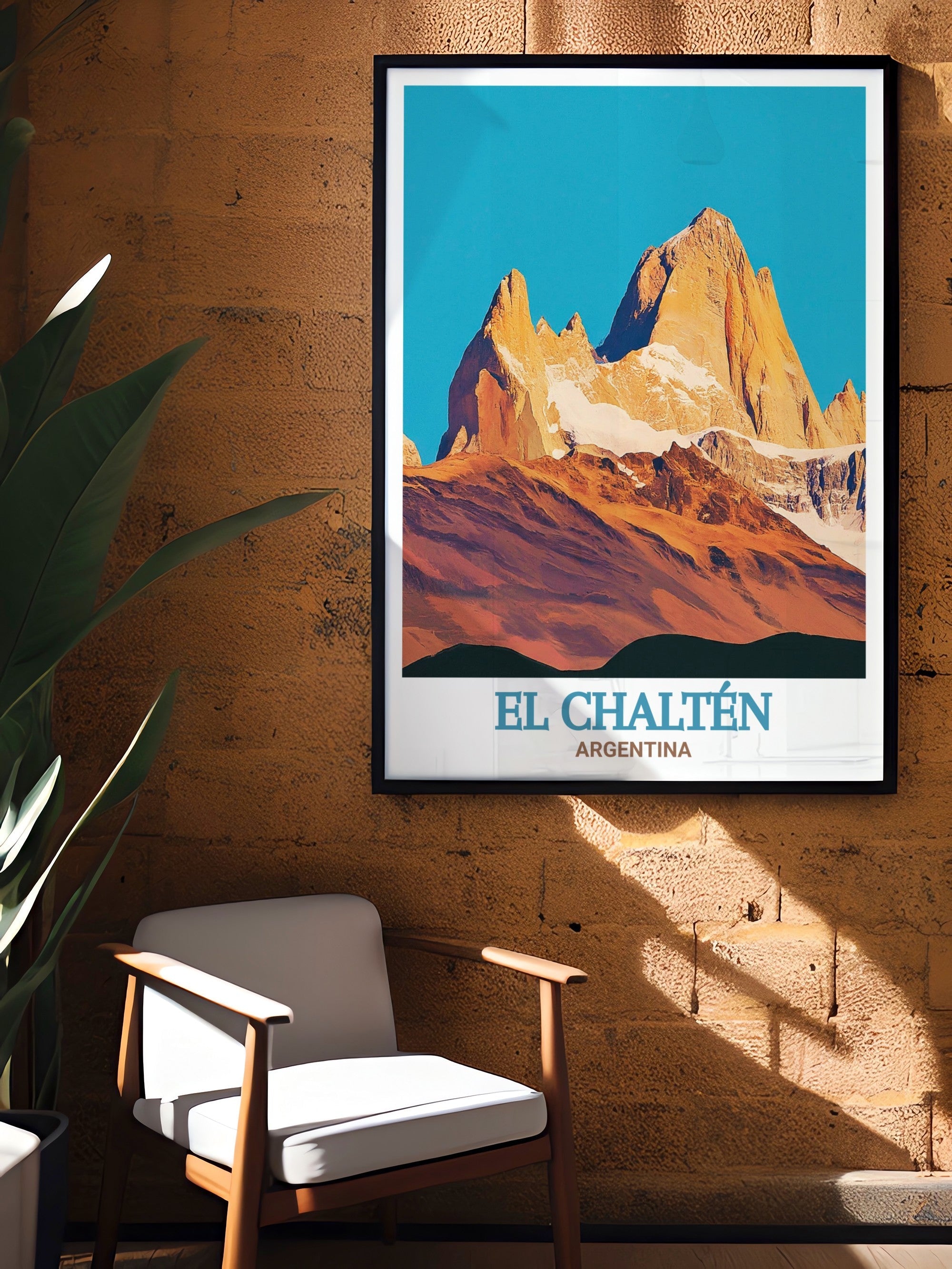 El Chaltén  Framed Prints - Fitz Roy Mountain  Home Decor - Argentina  Living Room Decor