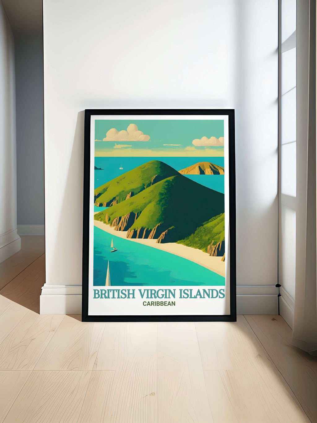 British Virgin Islands  Art - Norman Island  Home Decor - Caribbean  Living Room Decor