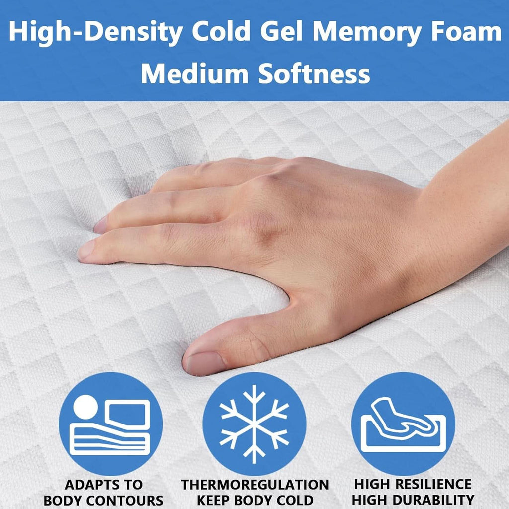 Full-Size Cooling Gel Memory Foam Sleeper Sofa Mattress
