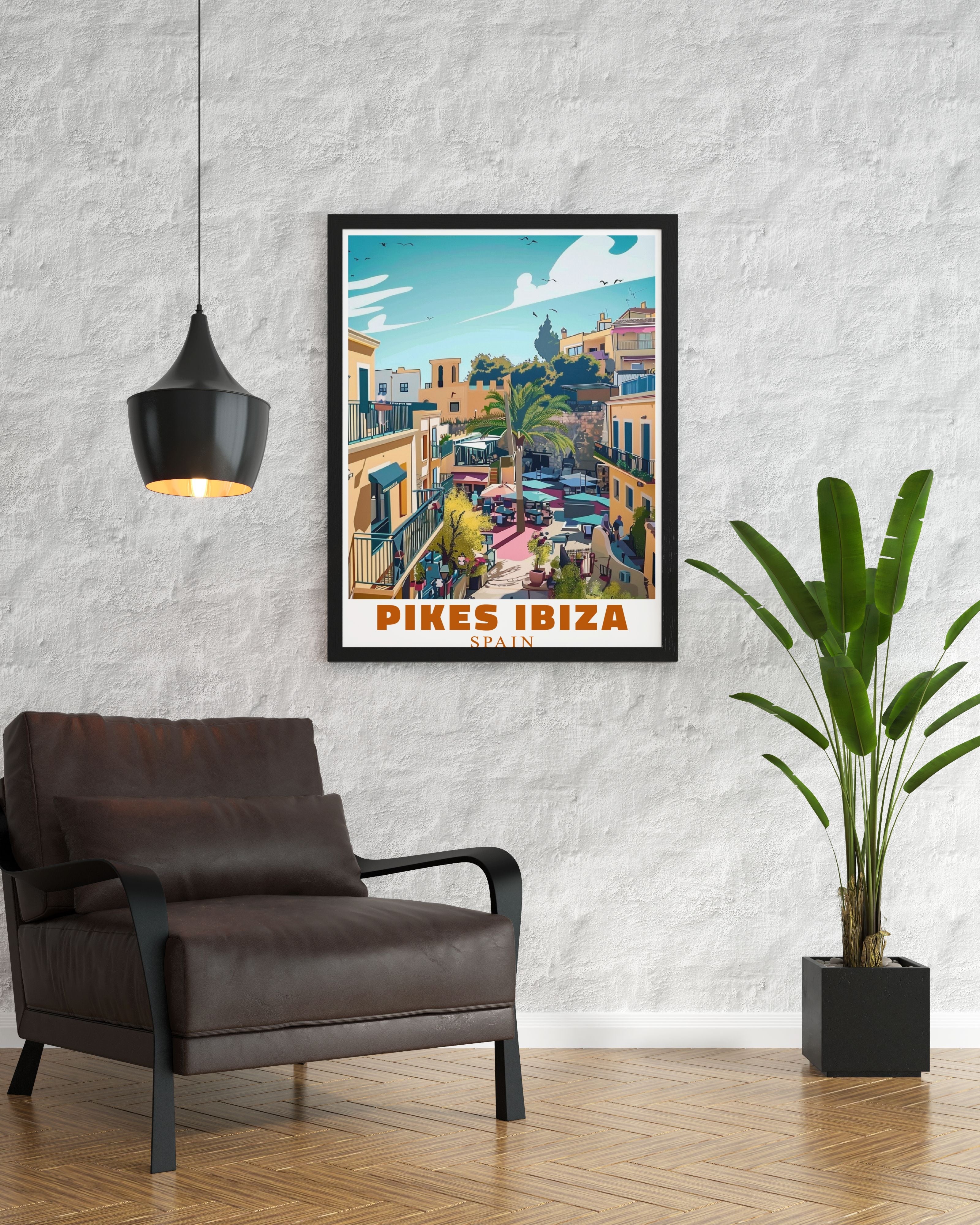 Pikes Ibiza Nightclub  Travel Posters - Outdoors Ideal Home Decor - Spain  Living Room Decor