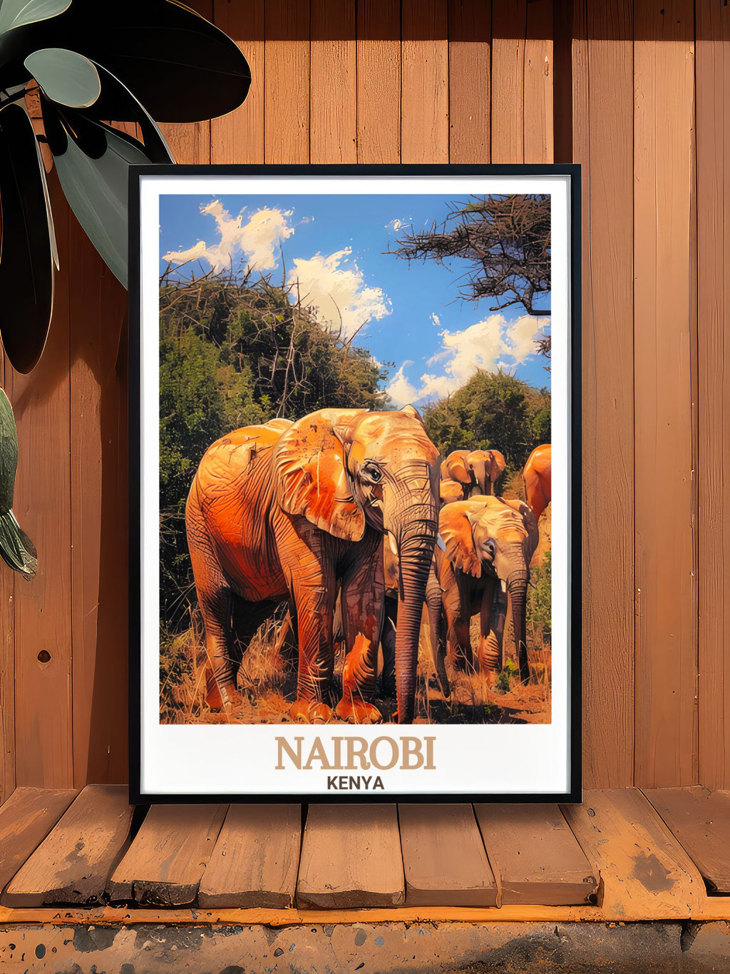 Nairobi Travel Posters - David Sheldrick Wildlife Trust Ideal Home Decor - Kenya Living Room Decor