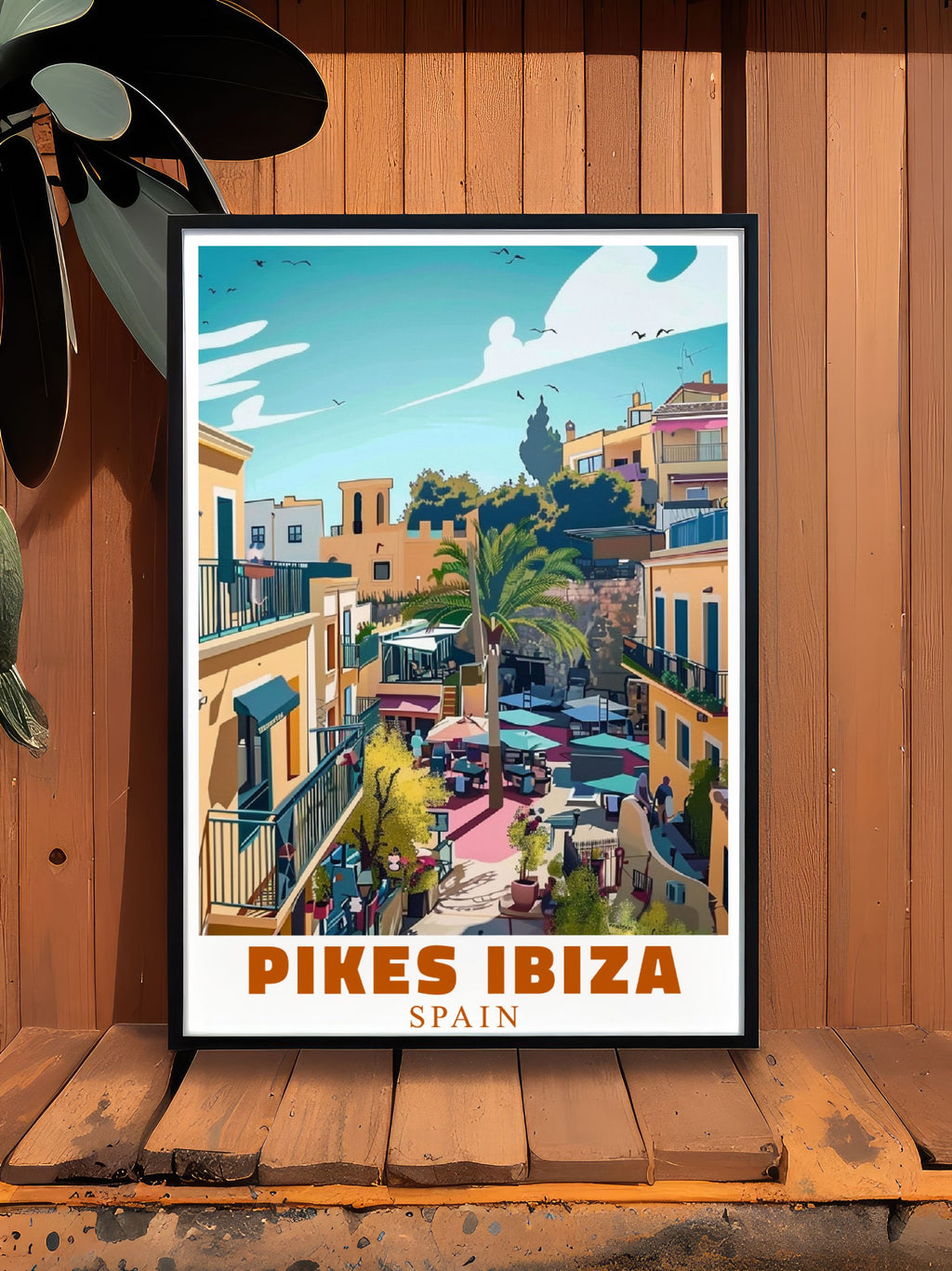 Pikes Ibiza Nightclub  Travel Posters - Outdoors Ideal Home Decor - Spain  Living Room Decor