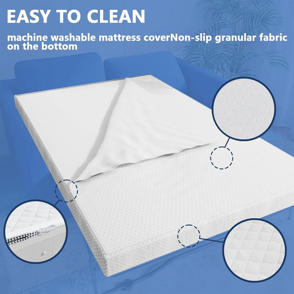 Full-Size Cooling Gel Memory Foam Sleeper Sofa Mattress