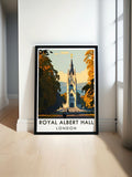 Royal Albert Hall   Prints - Albert Memorial   Home Decor - London Ideal Living Room Decor