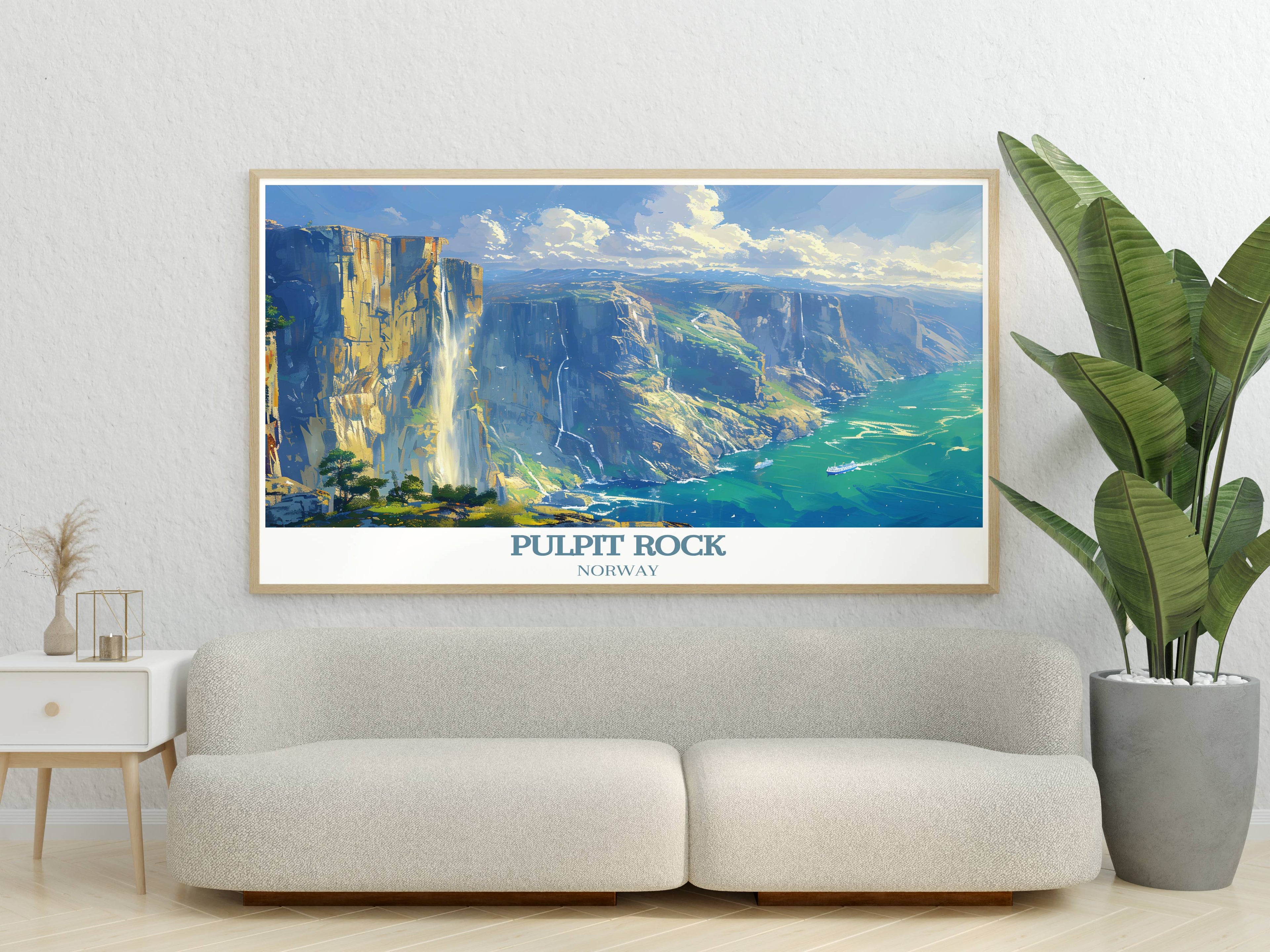 Pulpit Rock Travel Prints - Lysefjord   Living Room Decor - Norway  Home Decor