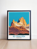 El Chaltén  Framed Prints - Fitz Roy Mountain  Home Decor - Argentina  Living Room Decor