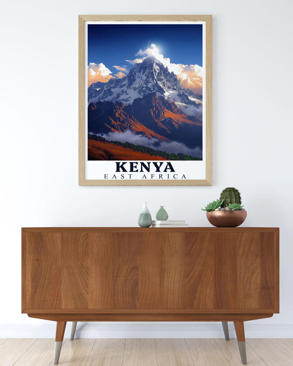 Kenya Art - Mount Kenya Ideal Home Decor - East Africa Living Room Decor