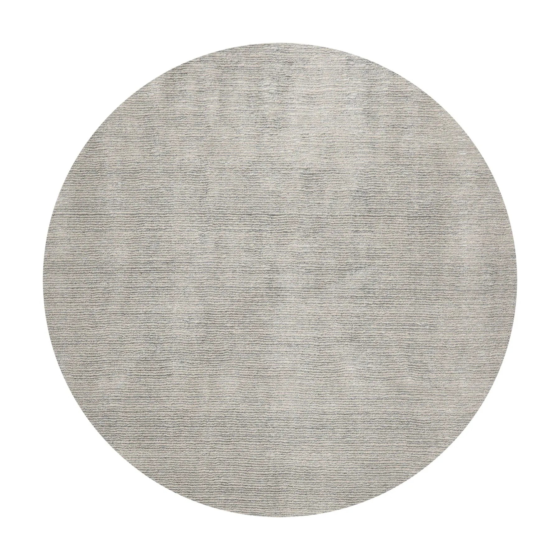 LoomBloom Multi-Size Beige Hand-Tufted Contemporary Textured Ribbed New Zealand Wool Oriental Area Rug