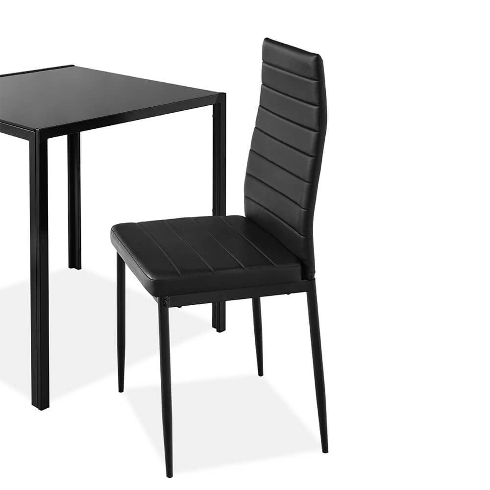 Dining set for 2 people with glass table