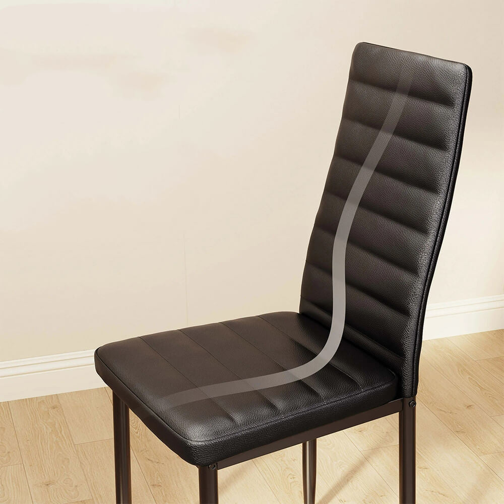 Dining set for 2 people with glass table