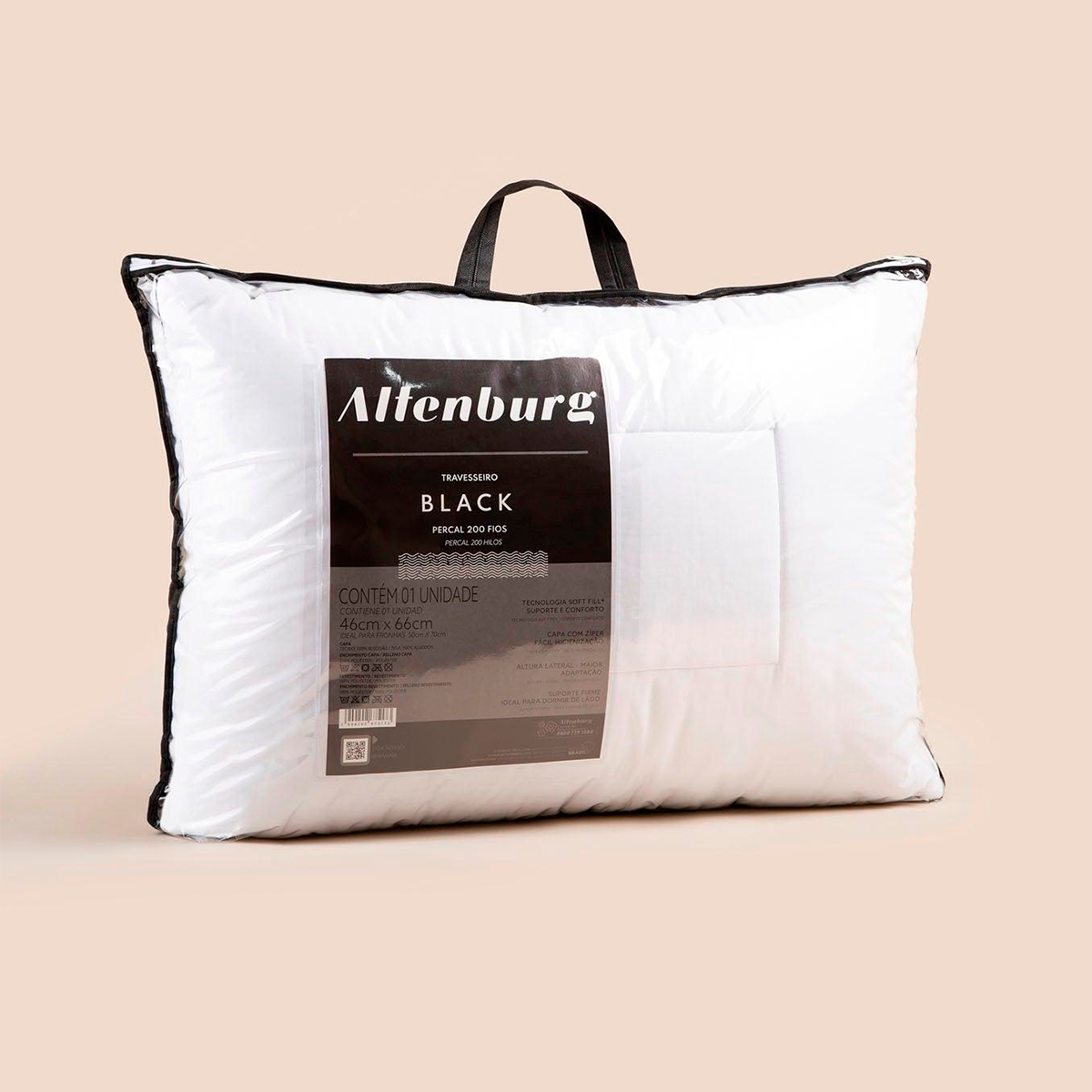 Kopfkissen Black 46x66cm - Altenburg