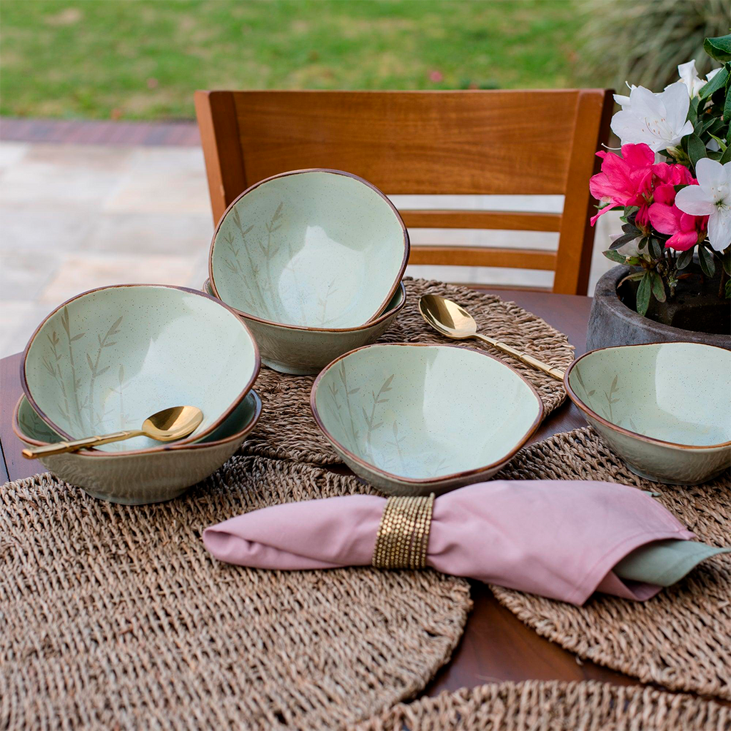 Ryo Bamboo Porcelain Dinnerware Line