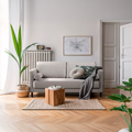 Sofa Keith – Classic 3-Seater Sofa with Wooden Legs & Bolster Cushions