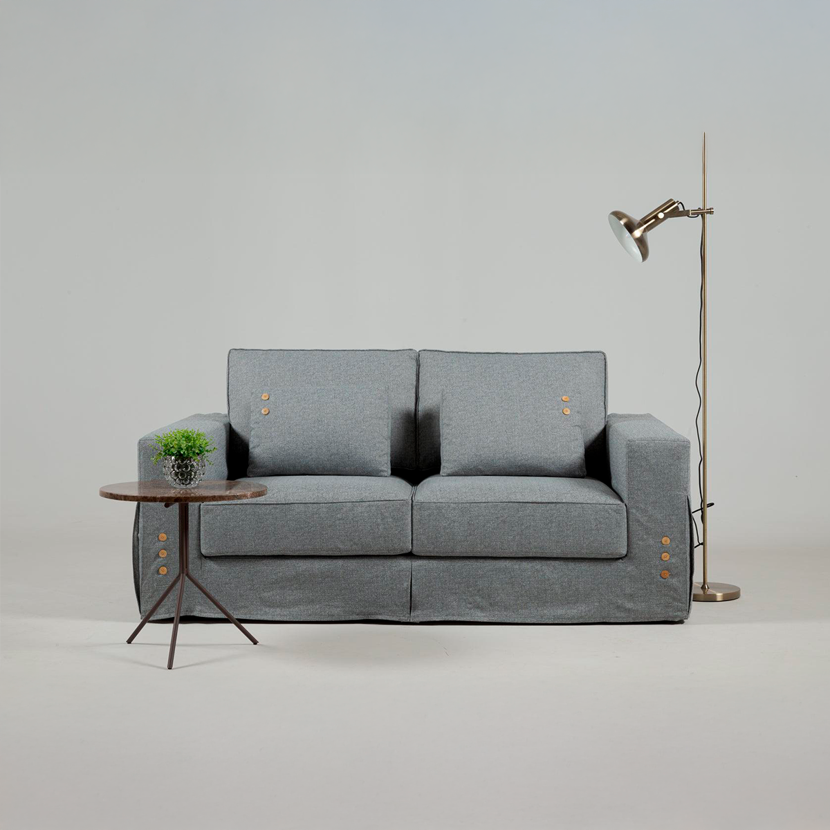 Monet Sofa - 3-Seater Upholstered Sofa with Removable Cover