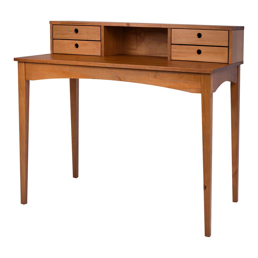 Desk Charm - Retro Desk & Dressing Table with 4 Drawers