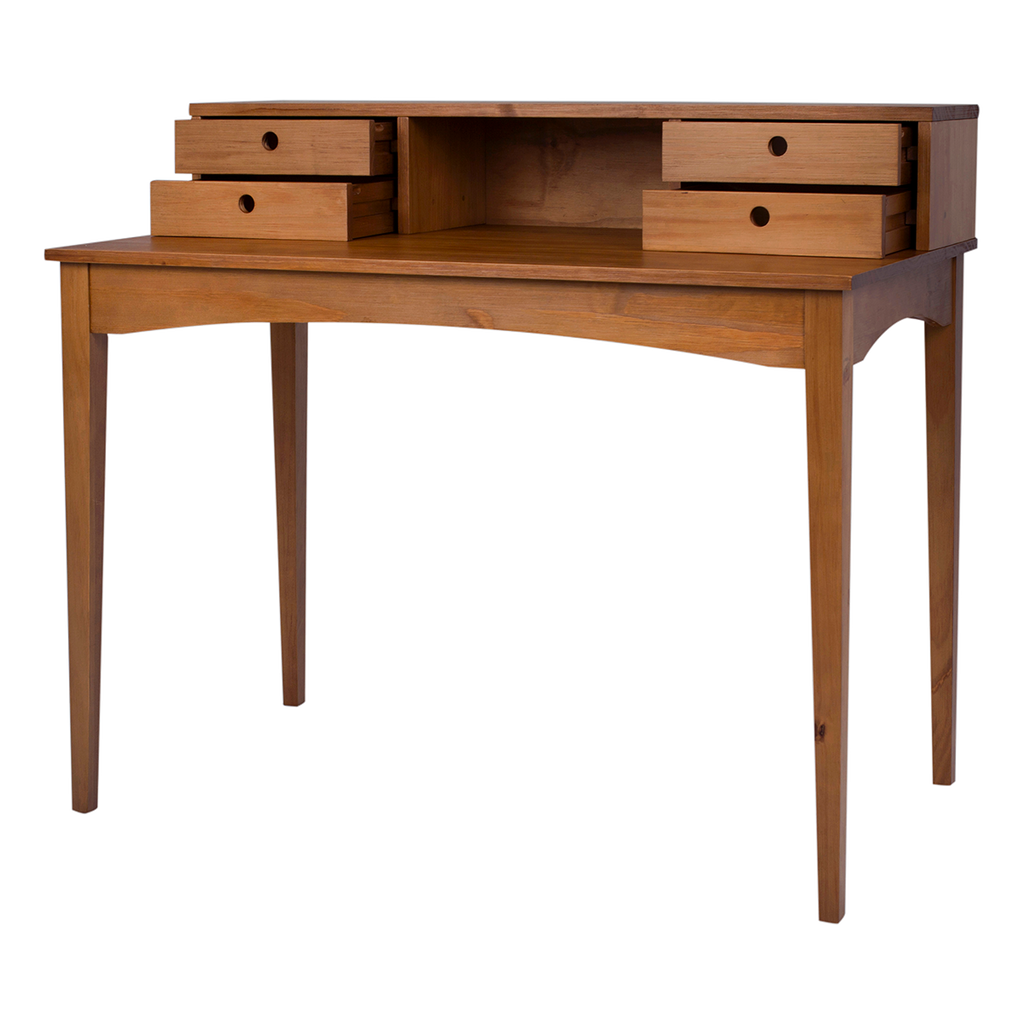 Desk Charm - Retro Desk & Dressing Table with 4 Drawers
