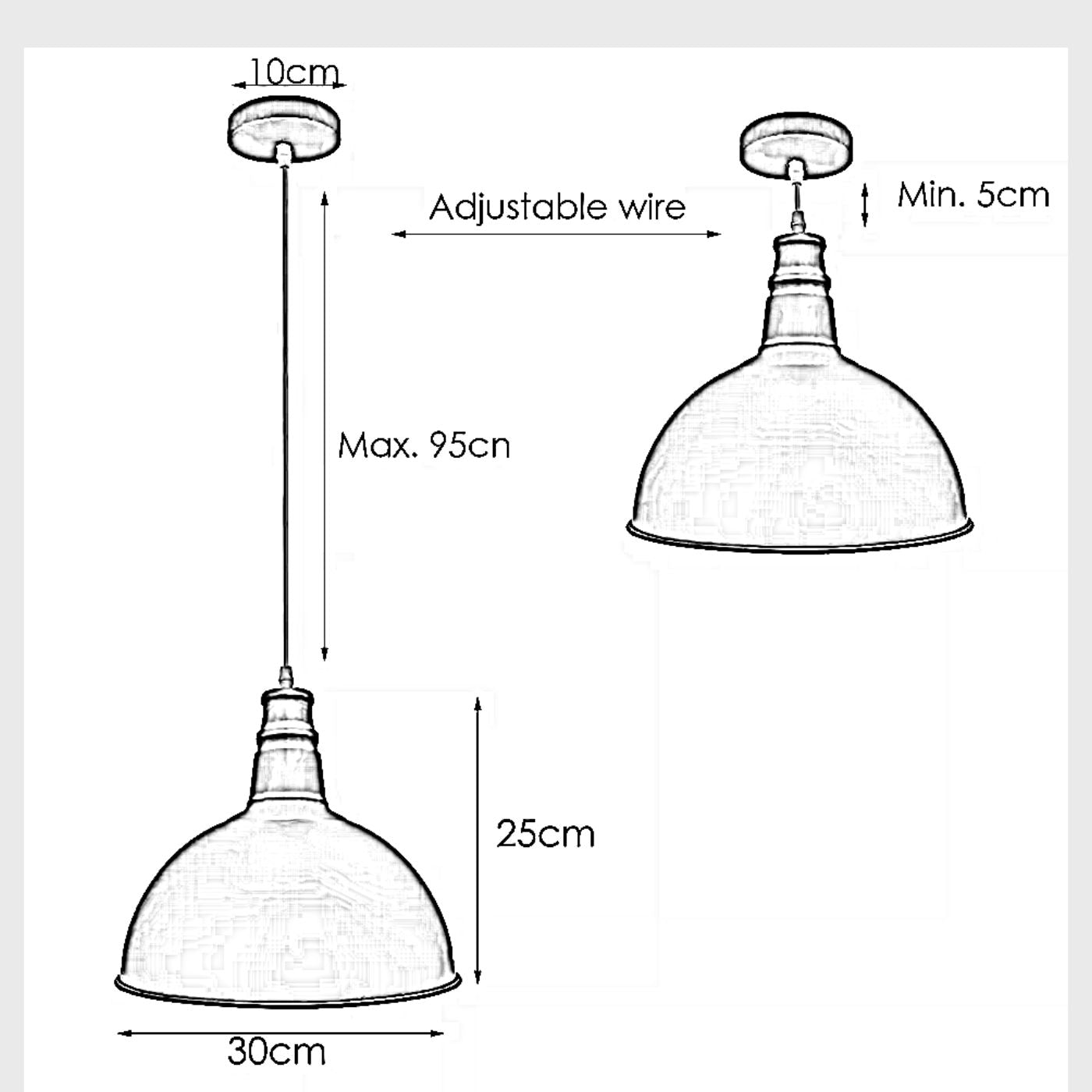 Contemporary Dome Pendant Light  for Living & Dining Room~5909