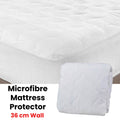 NNEDSZ Essentially Home Living Microfibre Quilted Fitted Mattress Protector - KING SINGLE