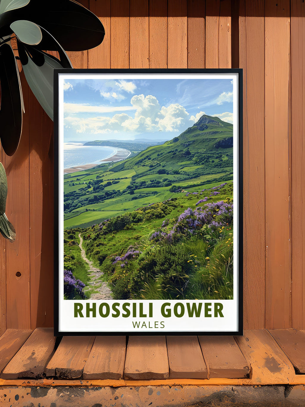 Rhossili Gower Ideal Travel Posters Rhossili Down Elegant Home Decor Wales Stunning Living Room Decor