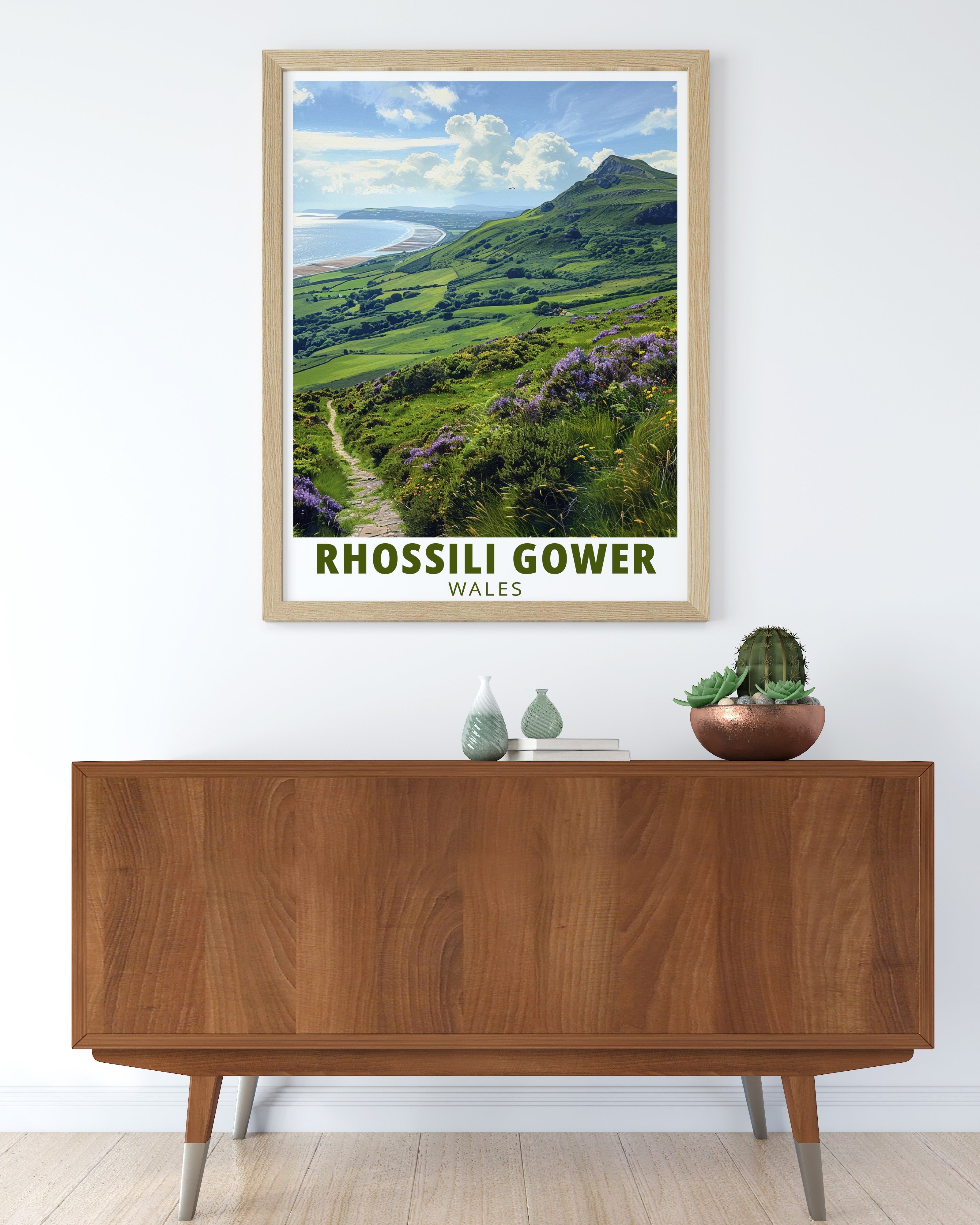 Rhossili Gower Ideal Travel Posters Rhossili Down Elegant Home Decor Wales Stunning Living Room Decor