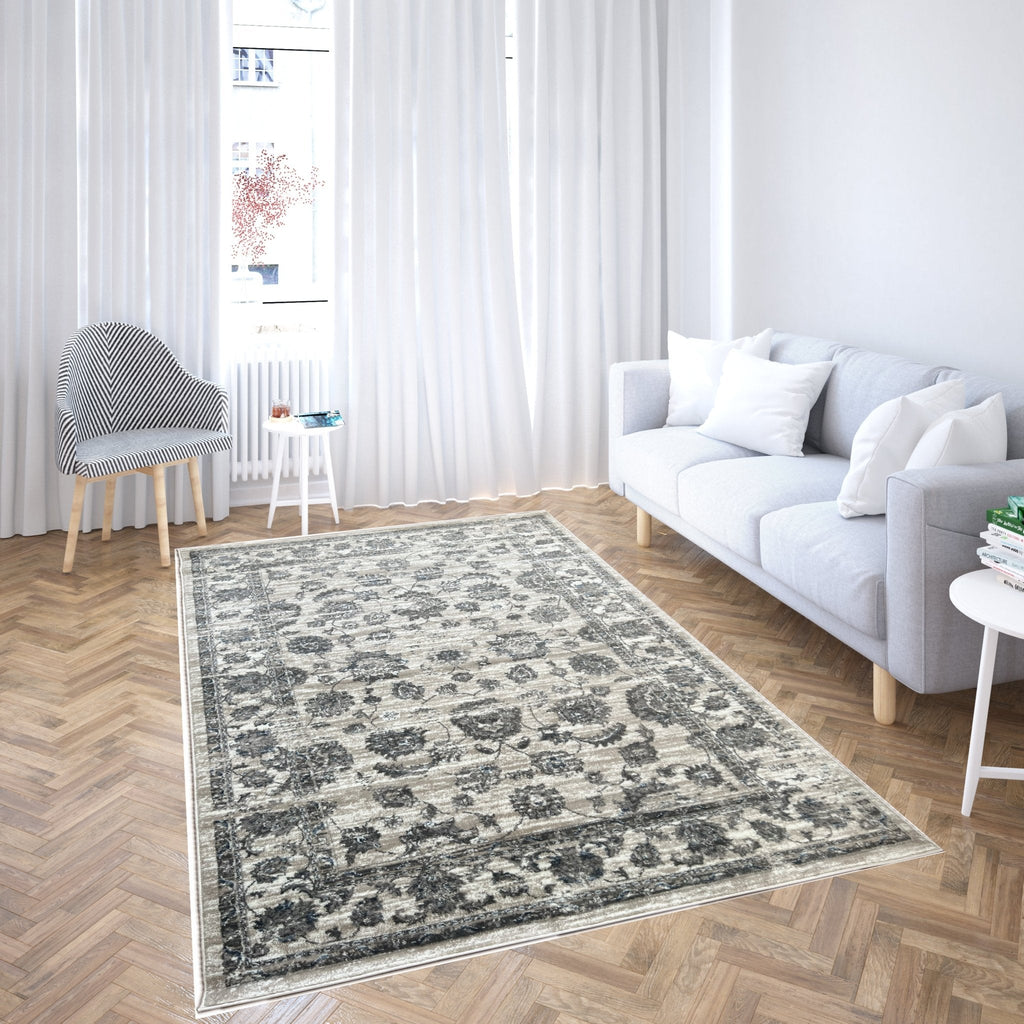 Canvello Area Rugs Premium Rugs for Living Room, Bedroom, Home Dining, Ivory, Grey, Beige