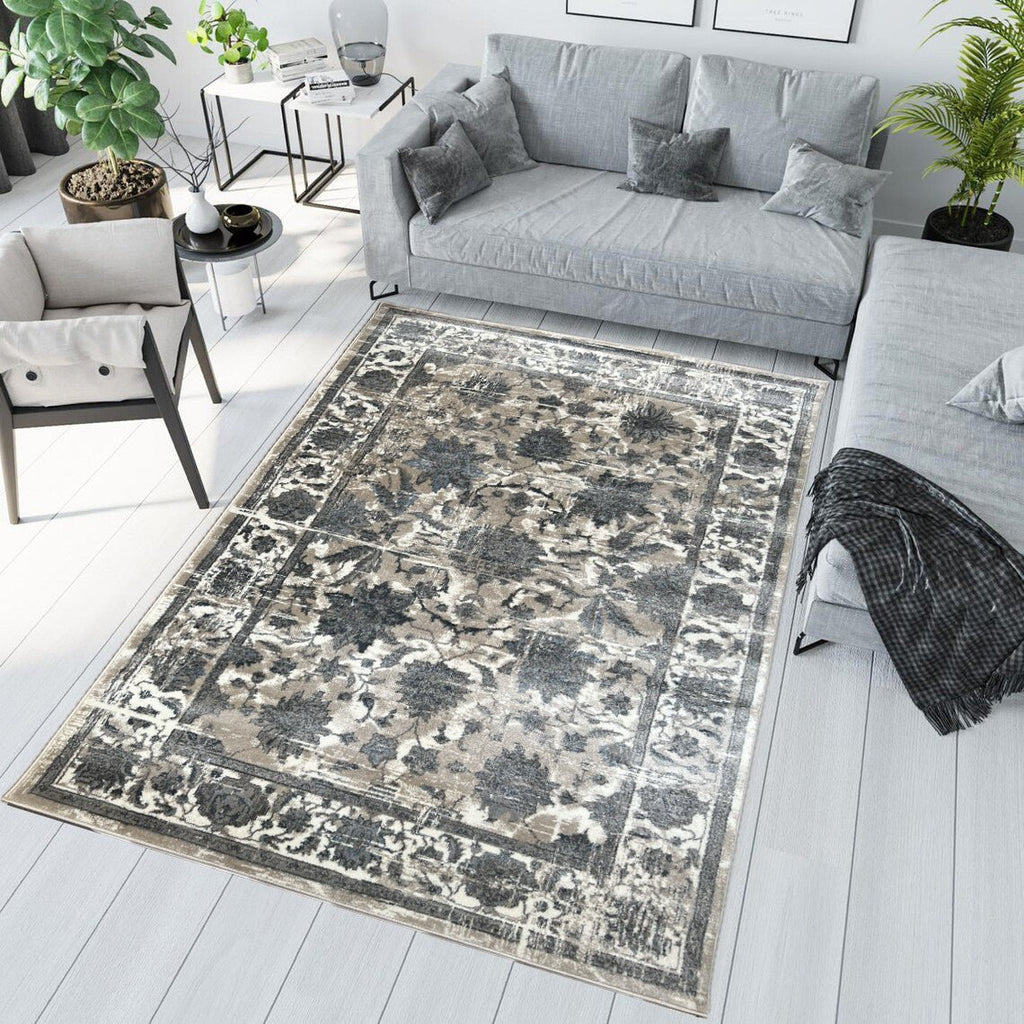 Canvello Area Rugs Premium Rugs for Living Room, Bedroom, Home Dining, Ivory, Gray, Beige