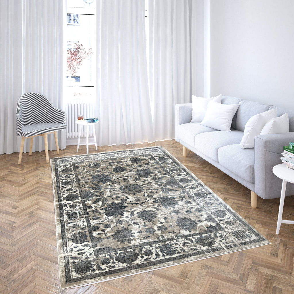 Canvello Area Rugs Premium Rugs for Living Room, Bedroom, Home Dining, Ivory, Gray, Beige