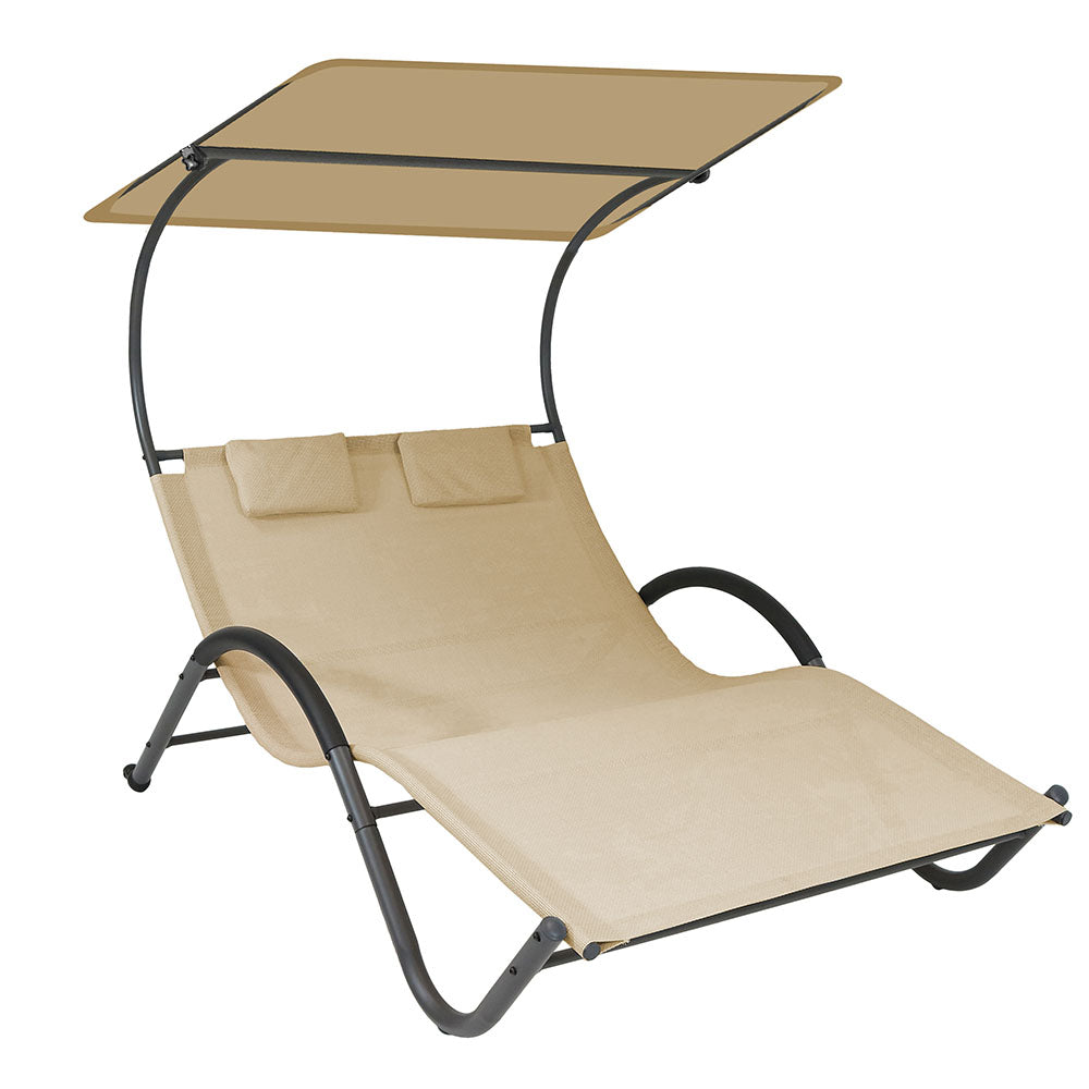 DELUX sun lounger for 2 people in 3 colors - beige
