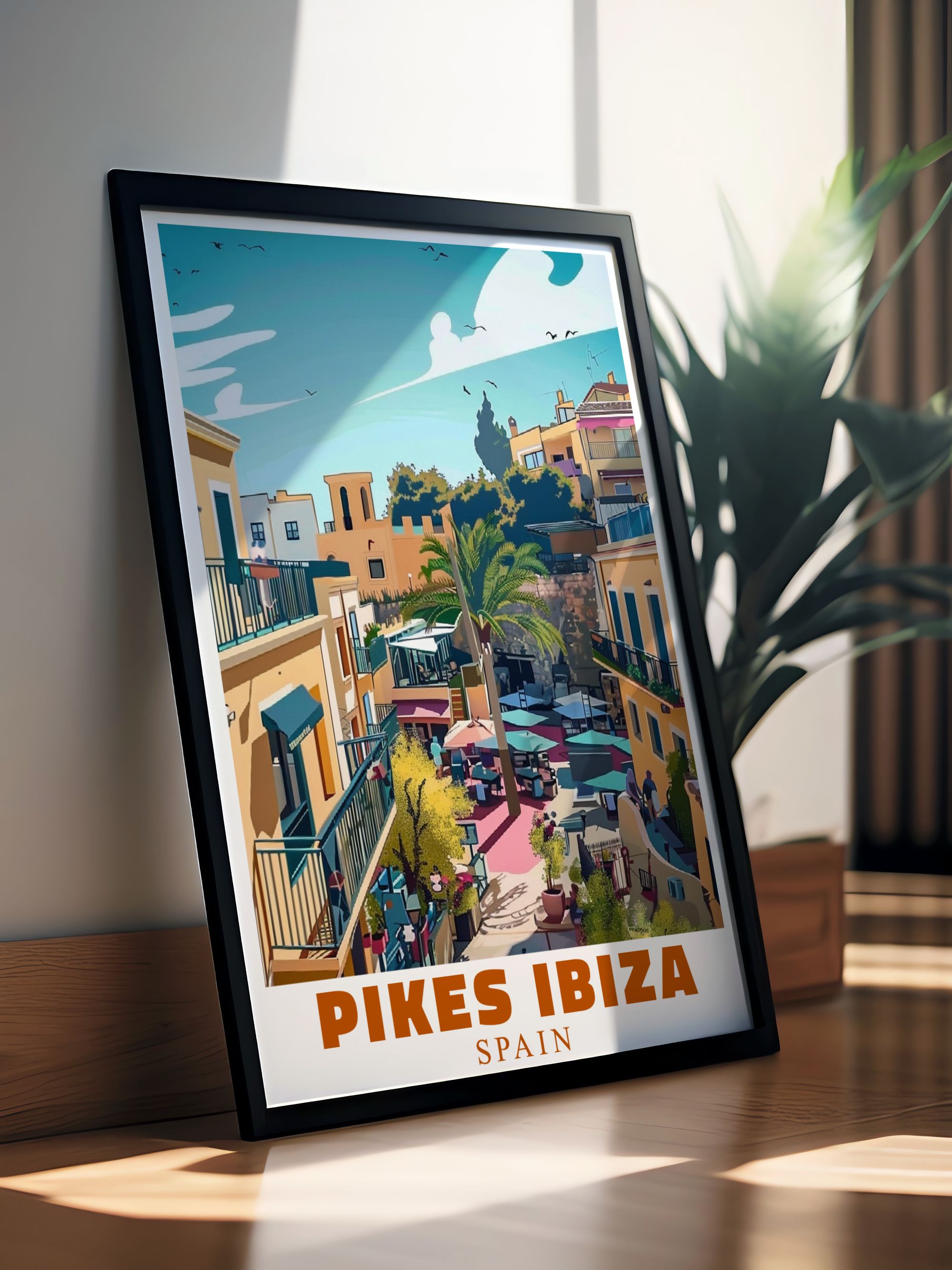 Pikes Ibiza Nightclub  Travel Posters - Outdoors Ideal Home Decor - Spain  Living Room Decor