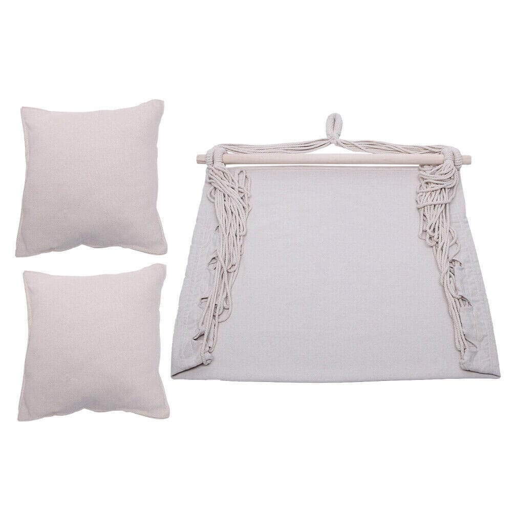 Hammock swing with pillow-ivory