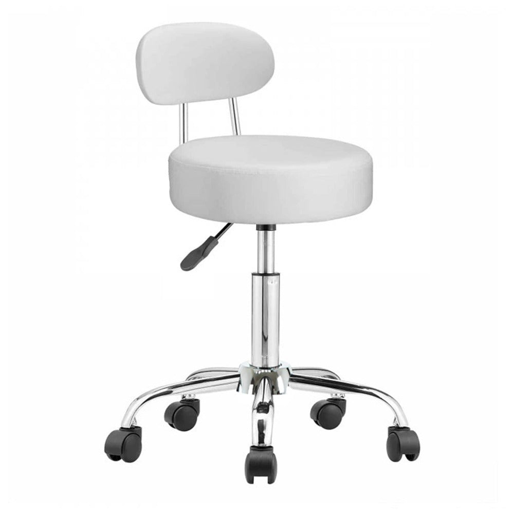 Beauty chair with backrest, white
