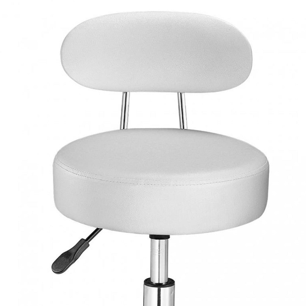 Beauty chair with backrest, white