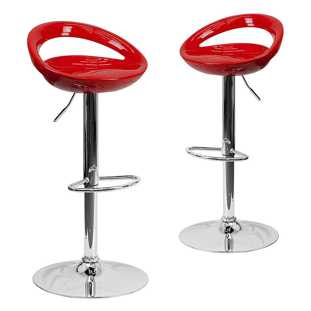Kitti Bar Stool 2 pcs, available in multiple colours - burgundy
