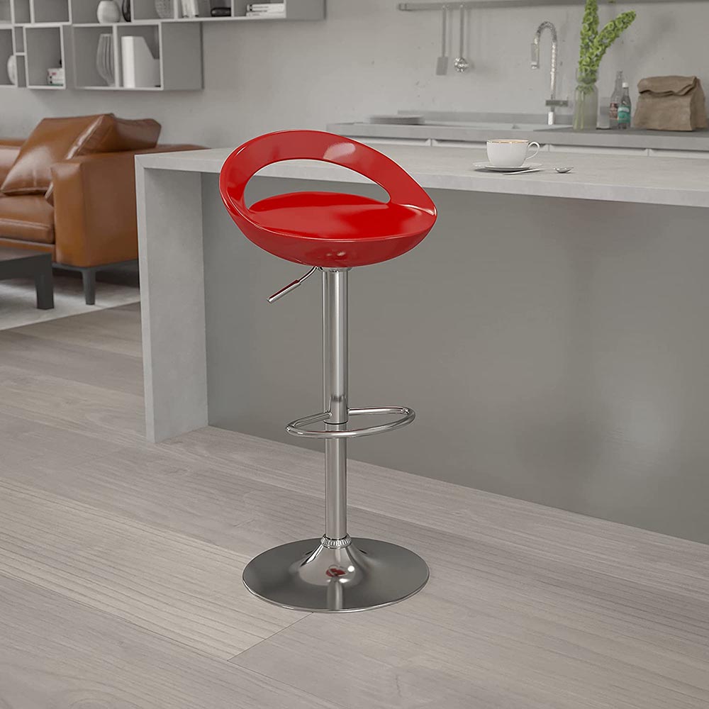 Kitti Bar Stool 2 pcs, available in multiple colours - burgundy