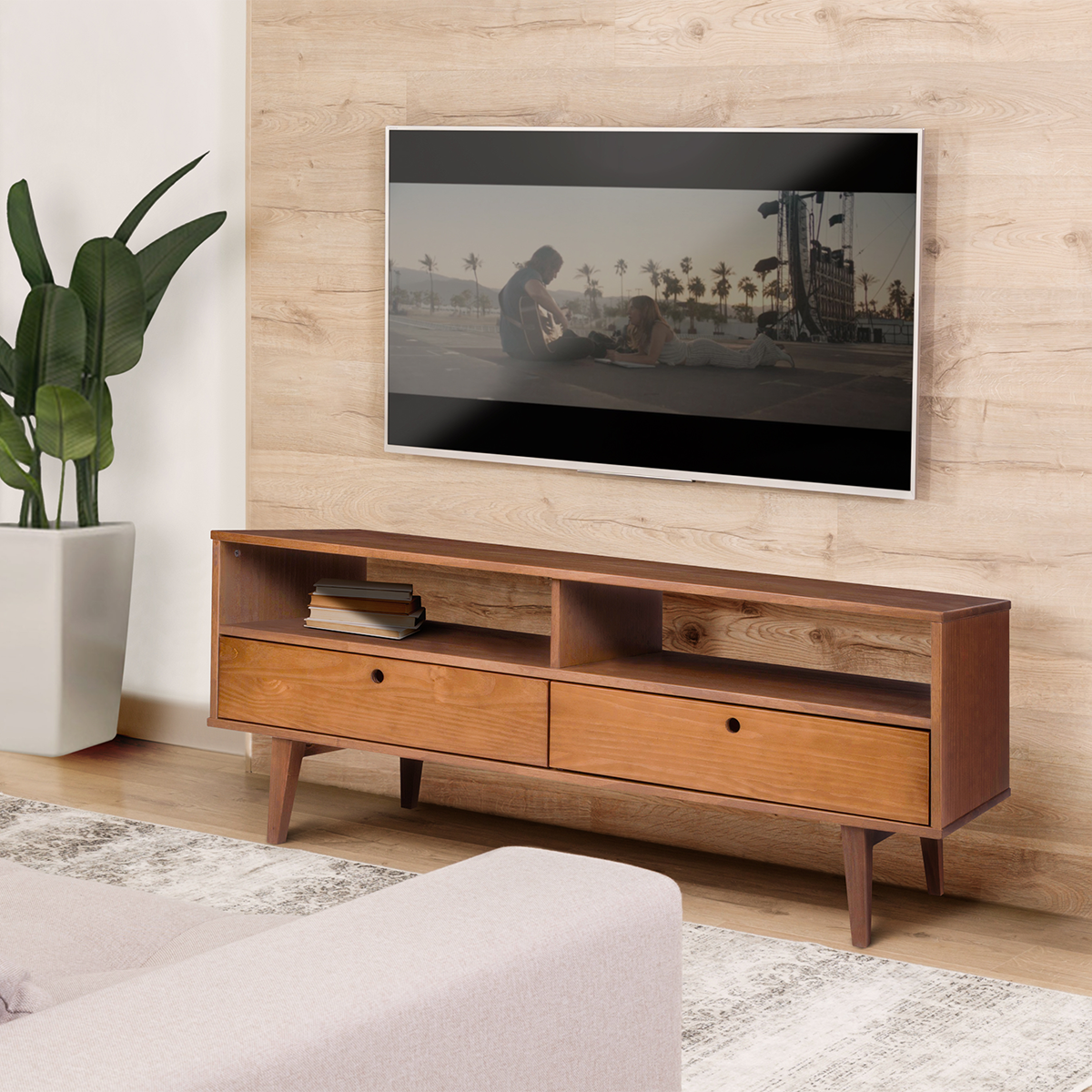 Lowboard Charme - TV Unit with Retro Design