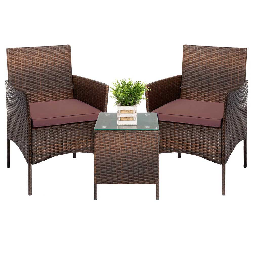 Polyrattan garden furniture set