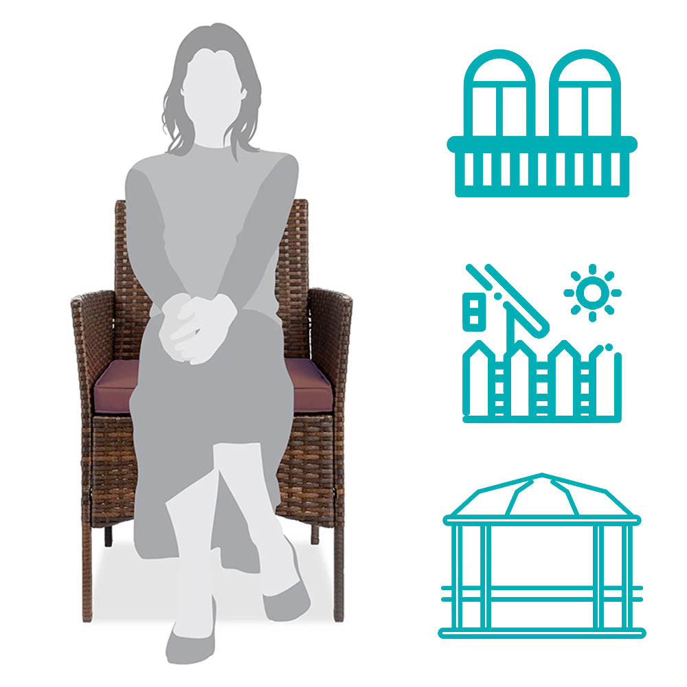 Polyrattan garden furniture set