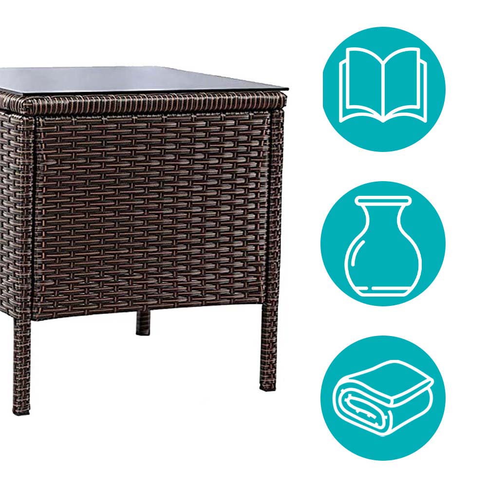 Polyrattan garden furniture set