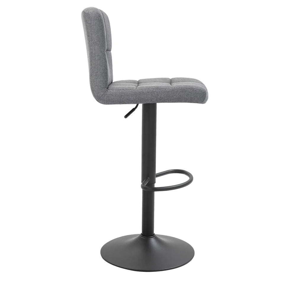 Upholstered bar stools 2 pcs, in several colors-light grey