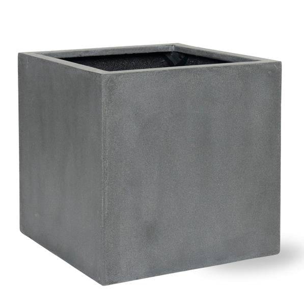Planter L Grey Anthracite – D50cm x H50cm – Large Flower Pot for Indoor Plants – Modern Cover Pot with Smooth Surface for Indoor Use